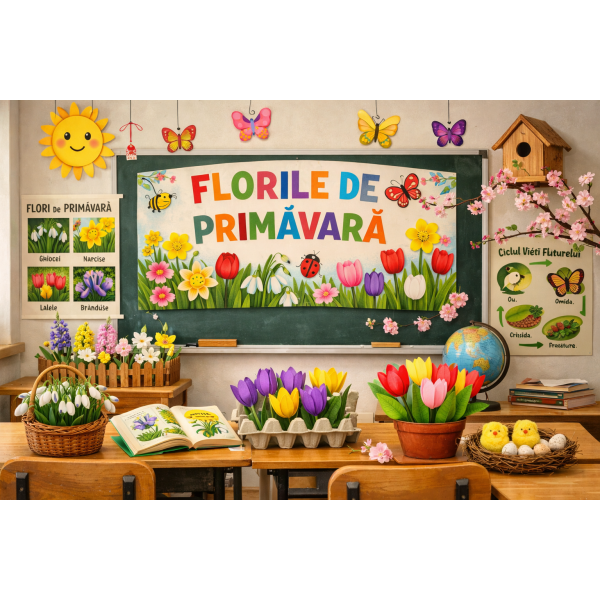 Proiect didactic – „Florile de primăvară” (Grădiniță)