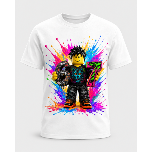 Tricou copii – model urban portocaliu