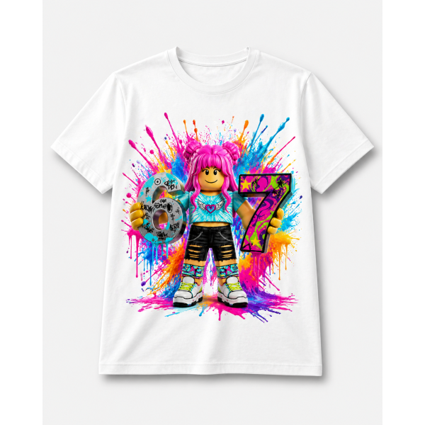 Tricou copii – model personaj roz